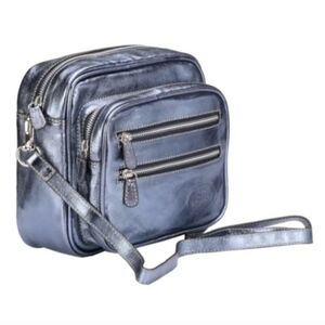 Crossbody  Leather Bag 8×8×2 in.